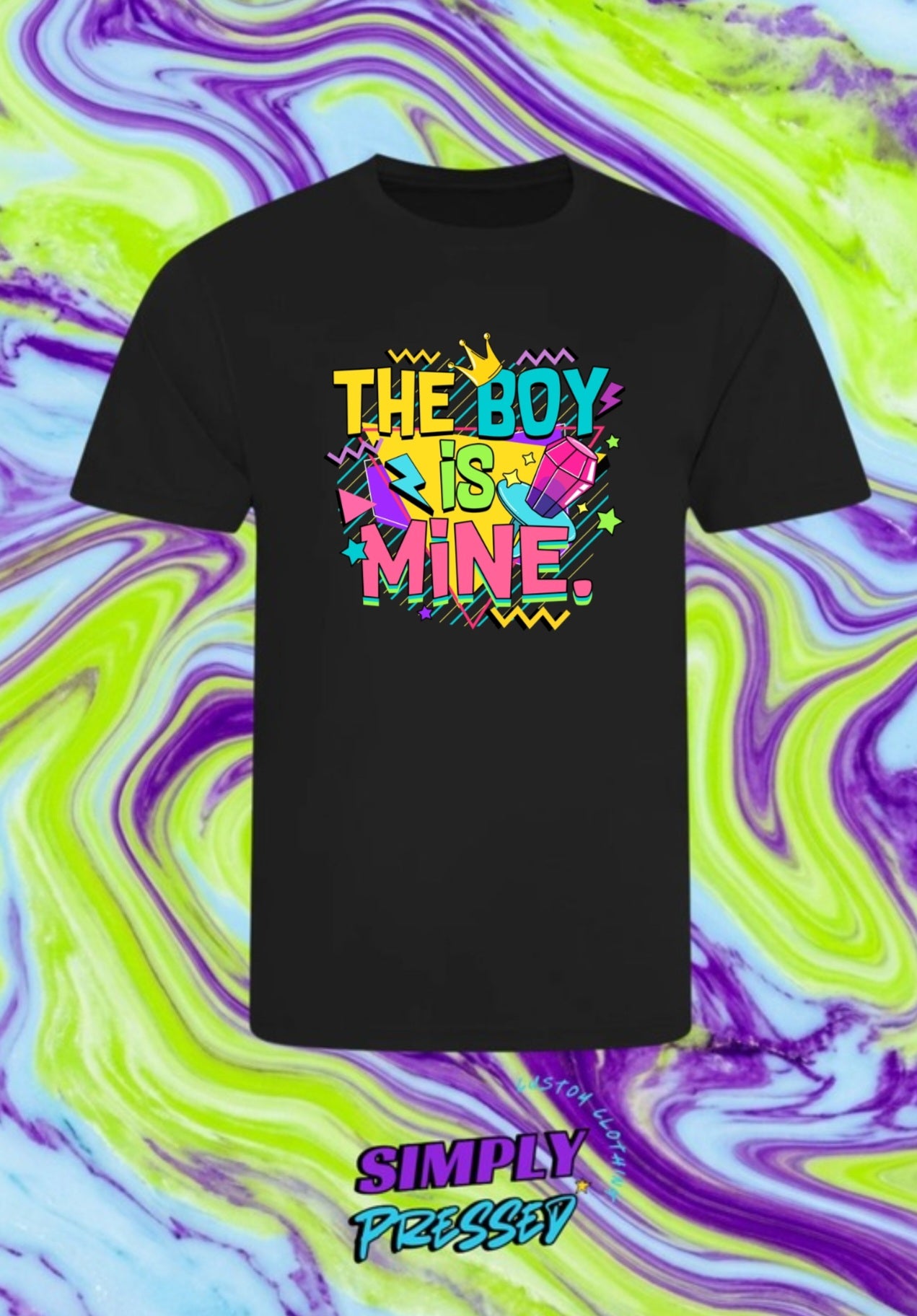 The Boy Is Mine Hen-do Print Tshirt