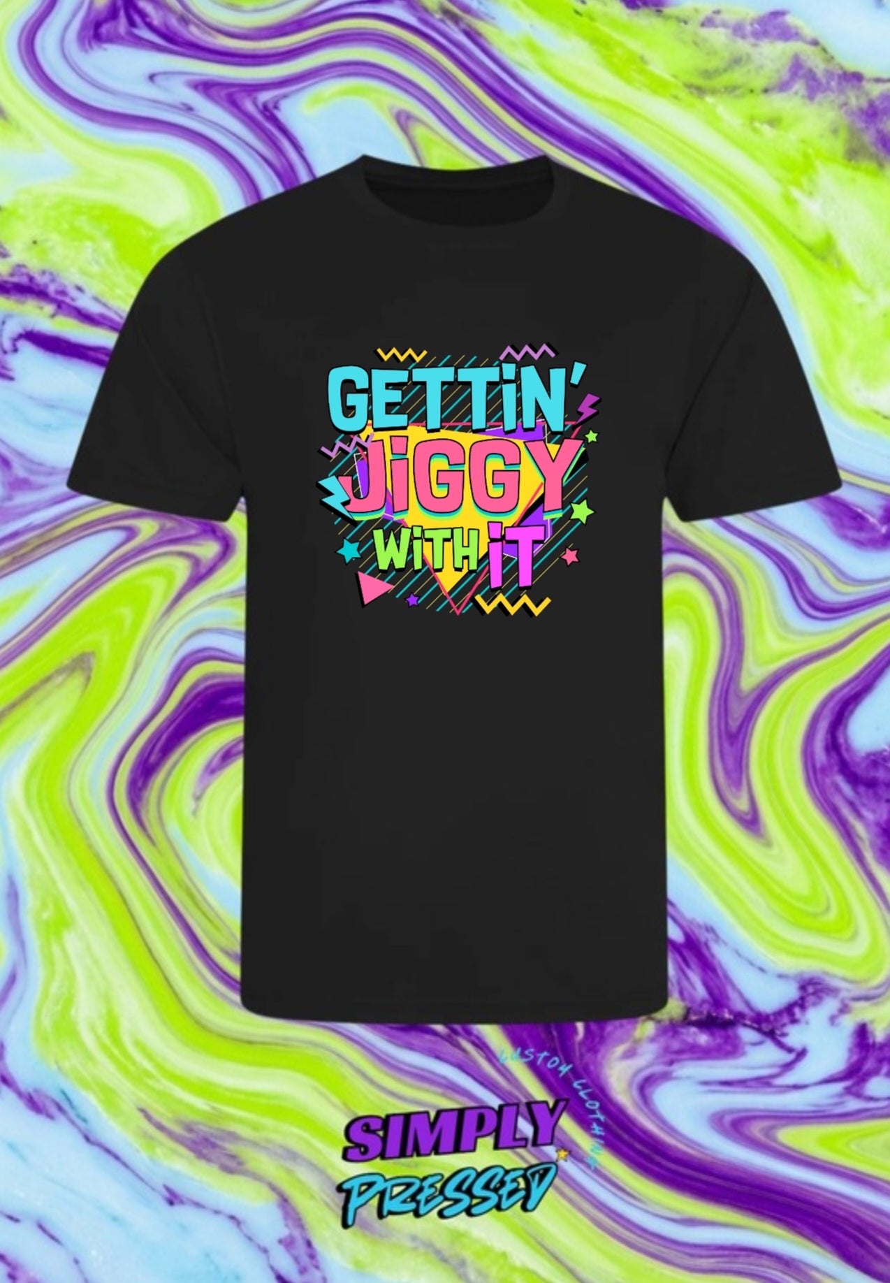 Getting Jiggy With It Hen-do Print Tshirt