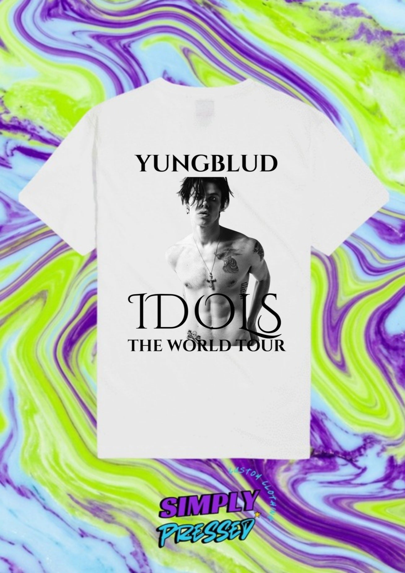 YungBlud Idols Print UK Tour Tshirt