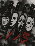 Horror Movie Knife Set 4