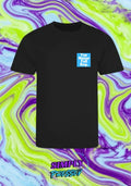 Positive Vibes "You matter full stop" Blue/White on Black Print Tshirt